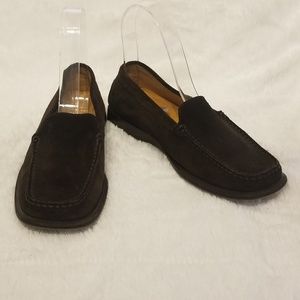 Vintage Tod's Brown Suede Leather Driving …